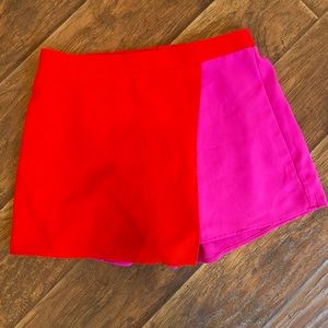 Colorblock skort